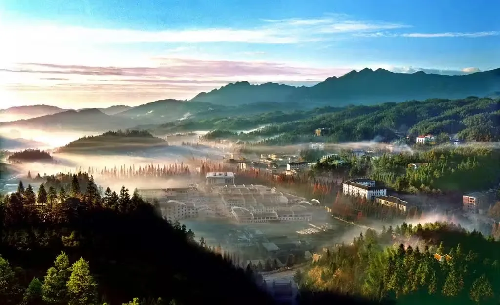 黄洋界风景图片