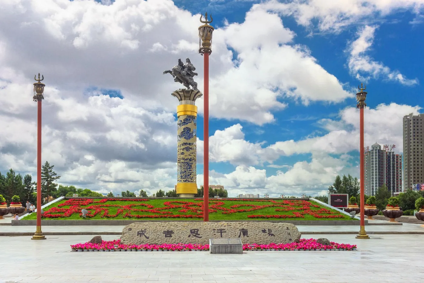 成吉思汗广场实景图片