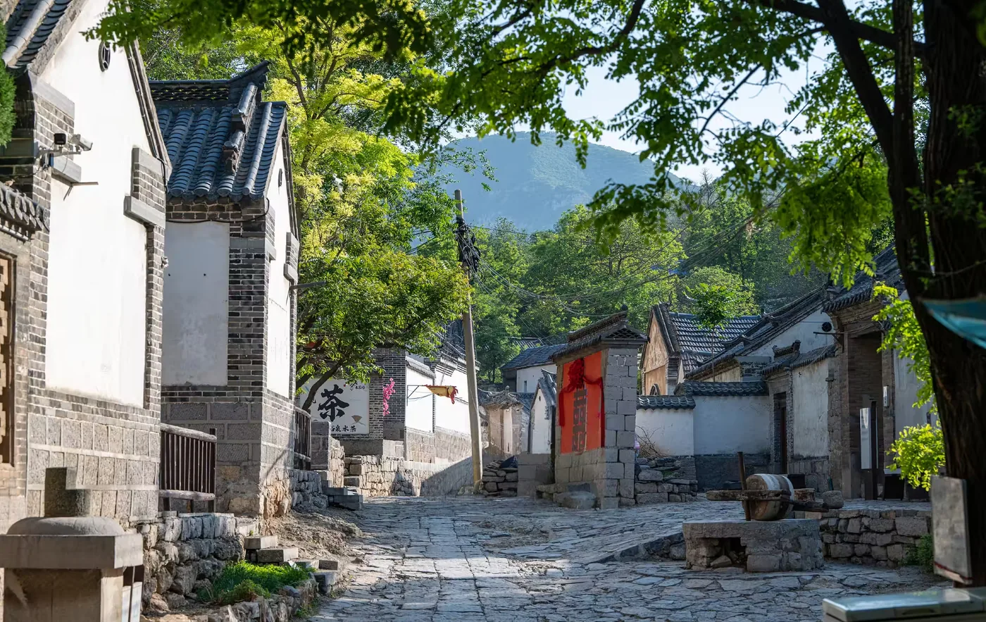 朱家峪古村实景图片