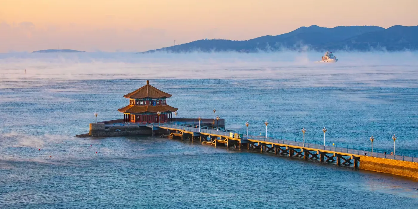 栈桥实景图片