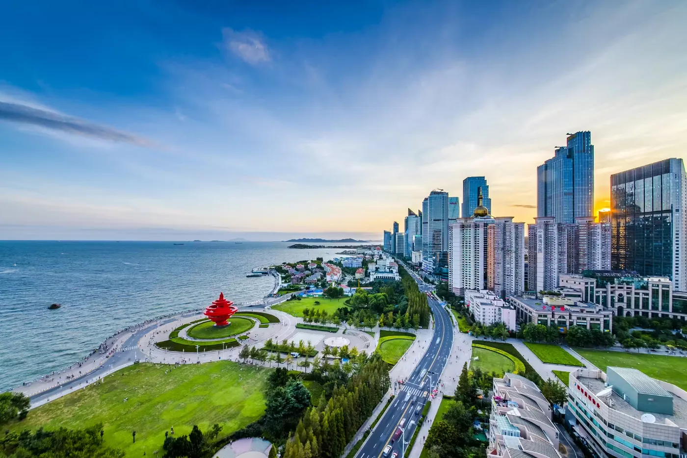 五四广场实景图片