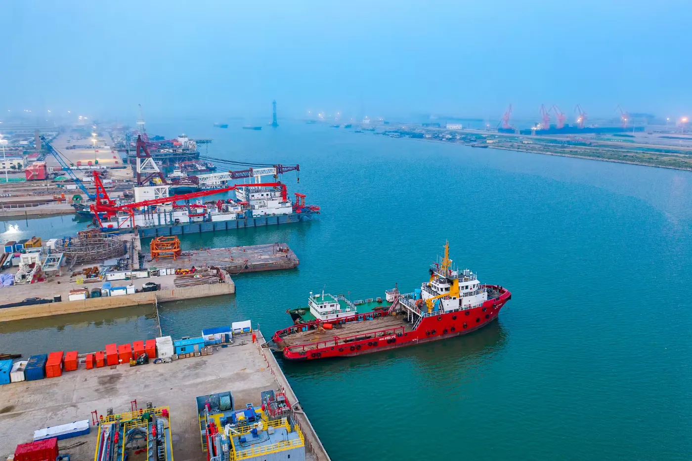 黄河口海水浴场风景图片
