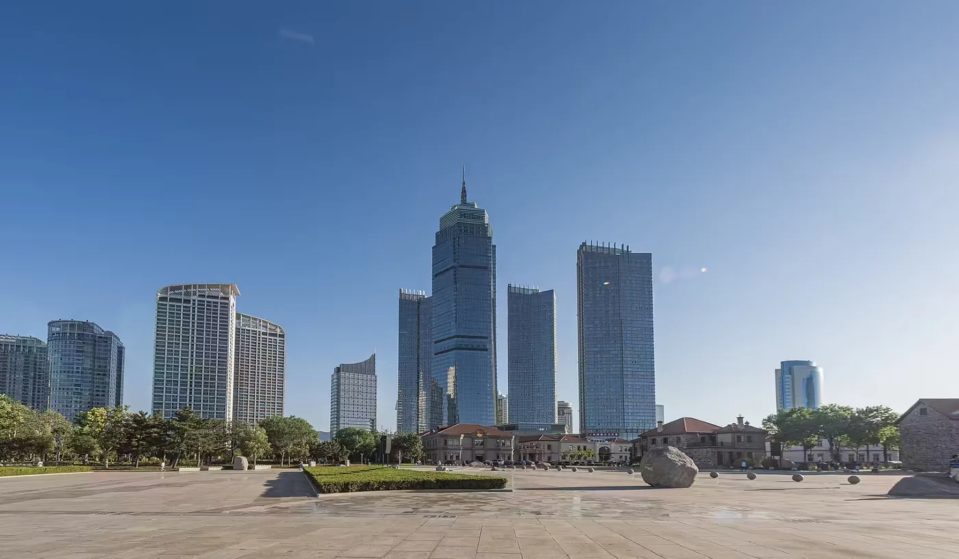烟台滨海广场实景图片