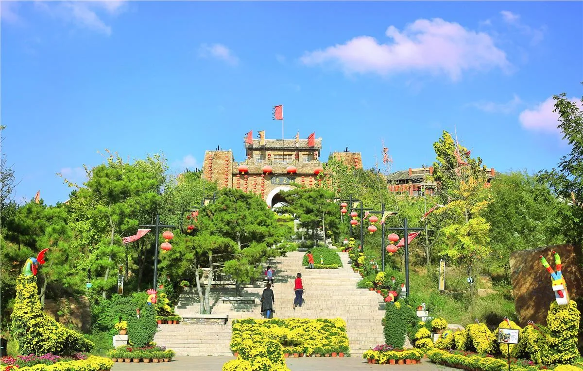 竹泉村风景图片