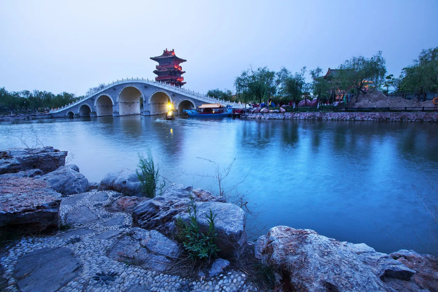 清明上河园风景图片