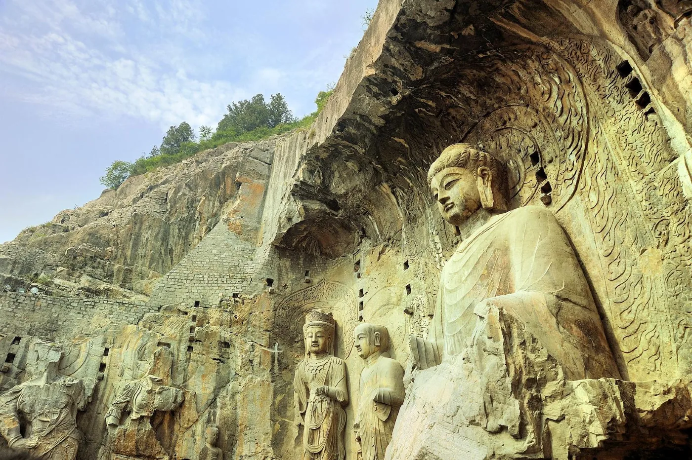 龙门石窟风景图片