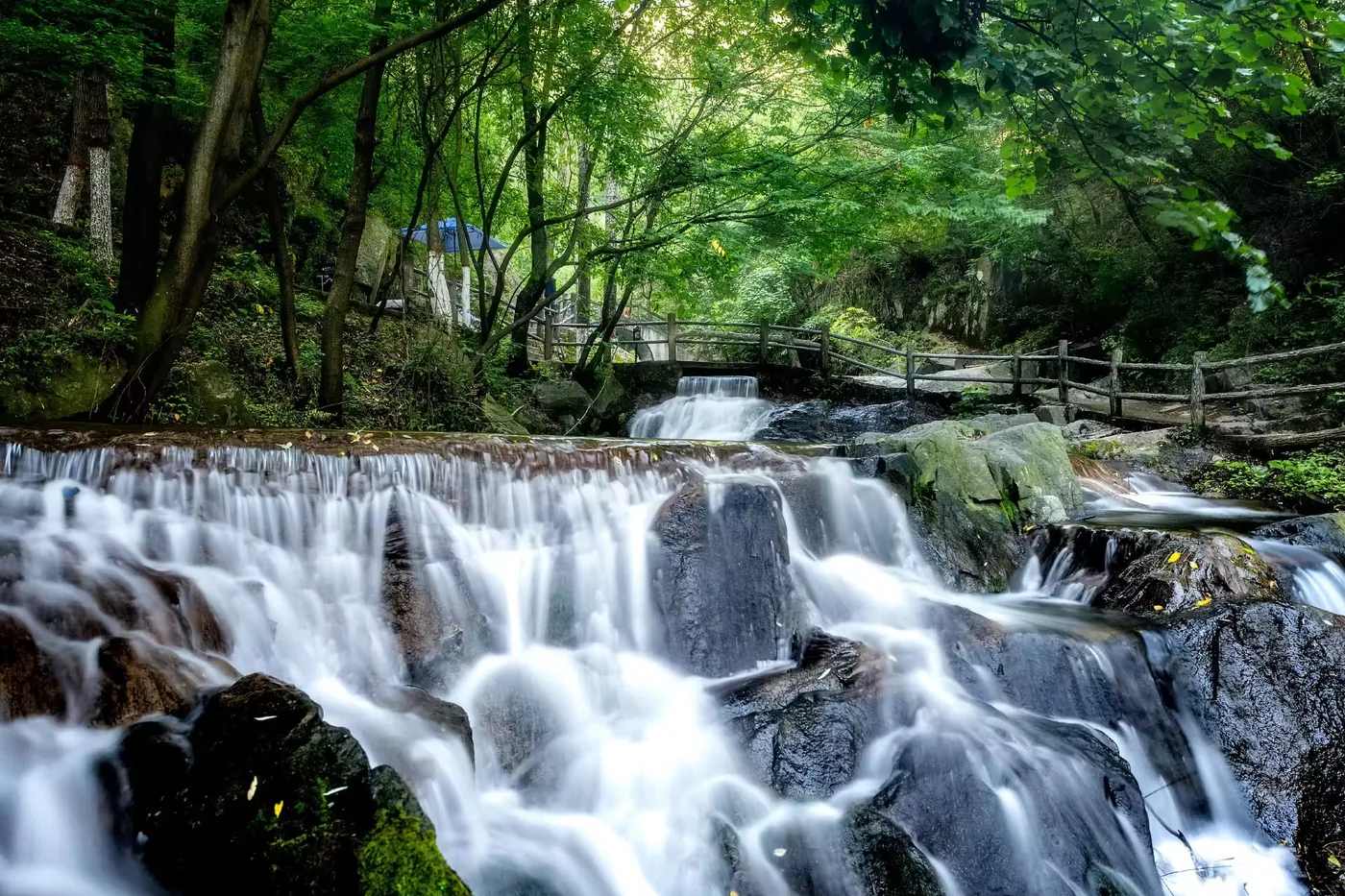 重渡沟实景图片