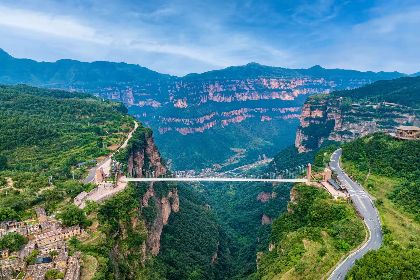 太行大峡谷实景图片