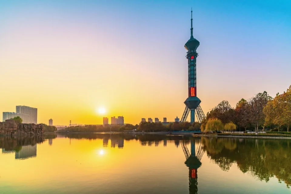 石家庄电视塔风景图片