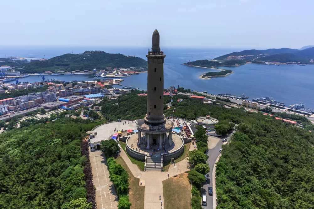 旅顺白玉山景区实景图片