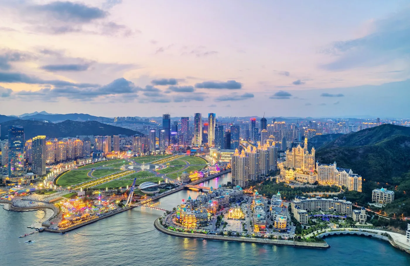 莲花山观景台实景图片