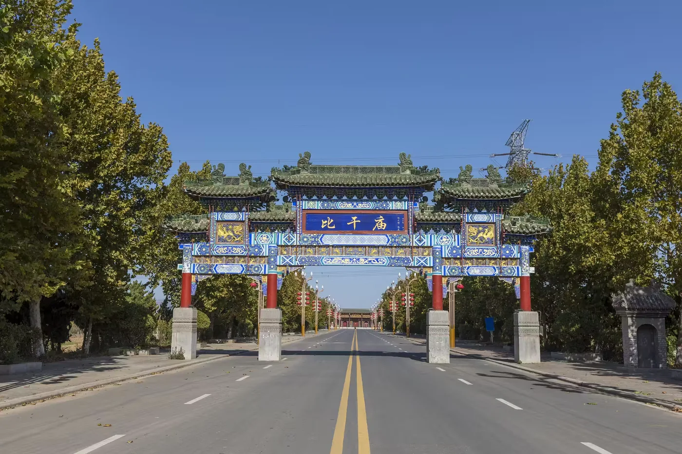 比干庙实景图片
