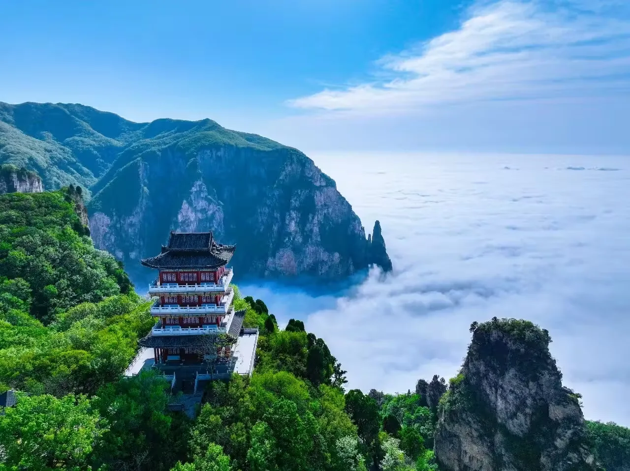 云台山实景图片