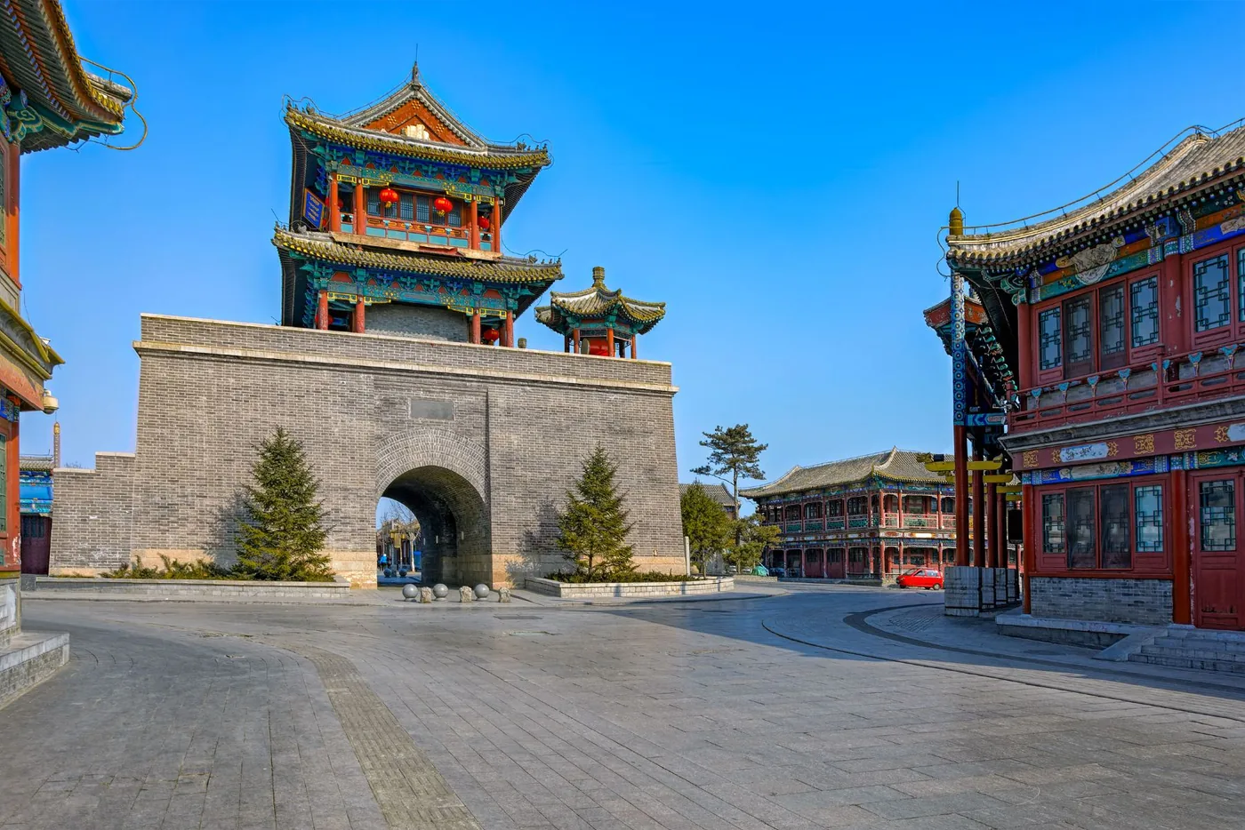 山海关古城风景图片