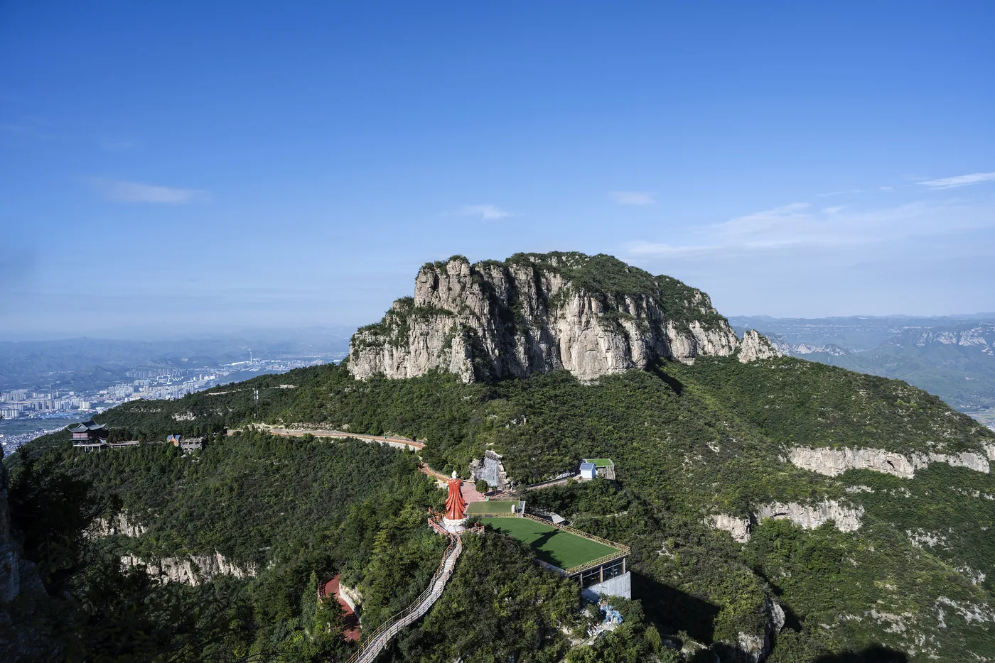 太行五指山实景图片