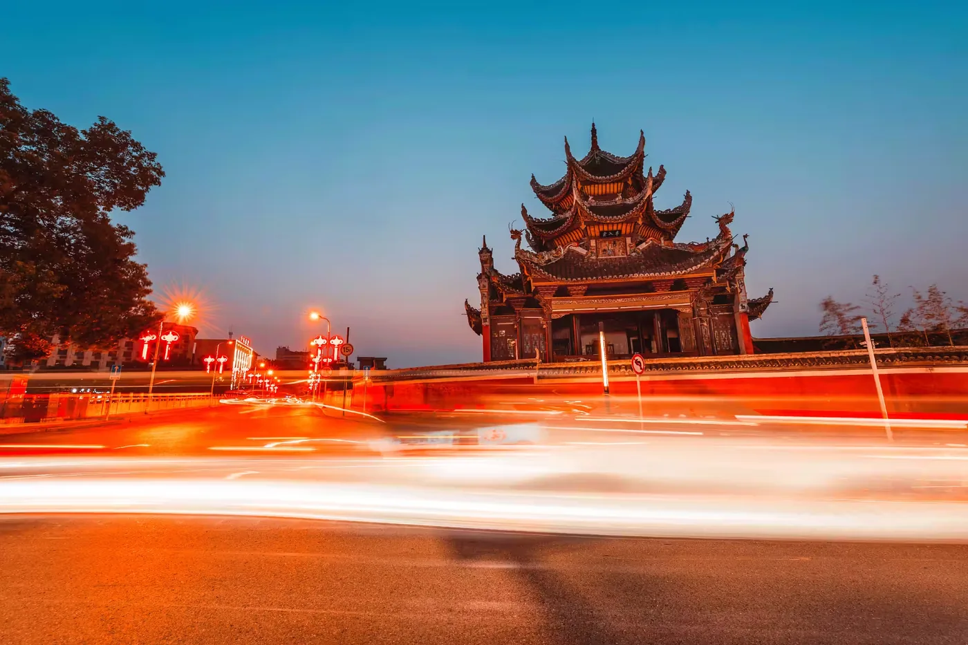 邵阳水府庙实景图片